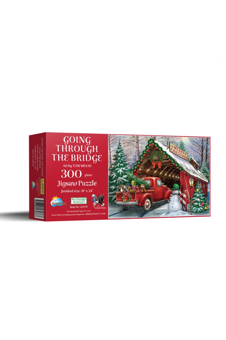 Going Through the Bridge 300 piece Jigsaw Puzzle for Adults, Main, color, Multicolor
