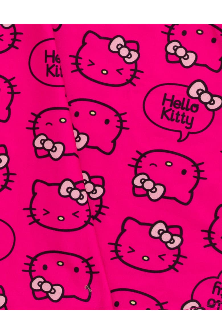2-Pack Short Sleeve Skater Dresses, Alternate, color, Fuchsia Pink Kitty