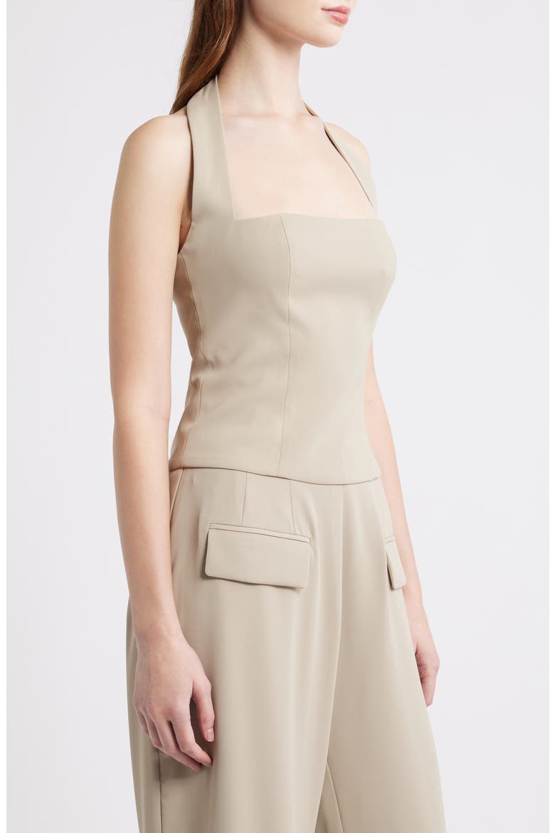 The Ultimate Muse Halter Top, Alternate, color, TAUPE