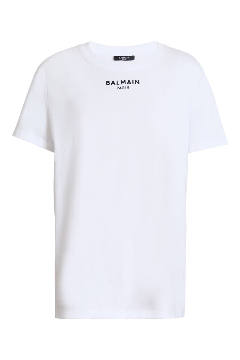 Embroidered Balmain Paris T-shirt, Alternate, color, white