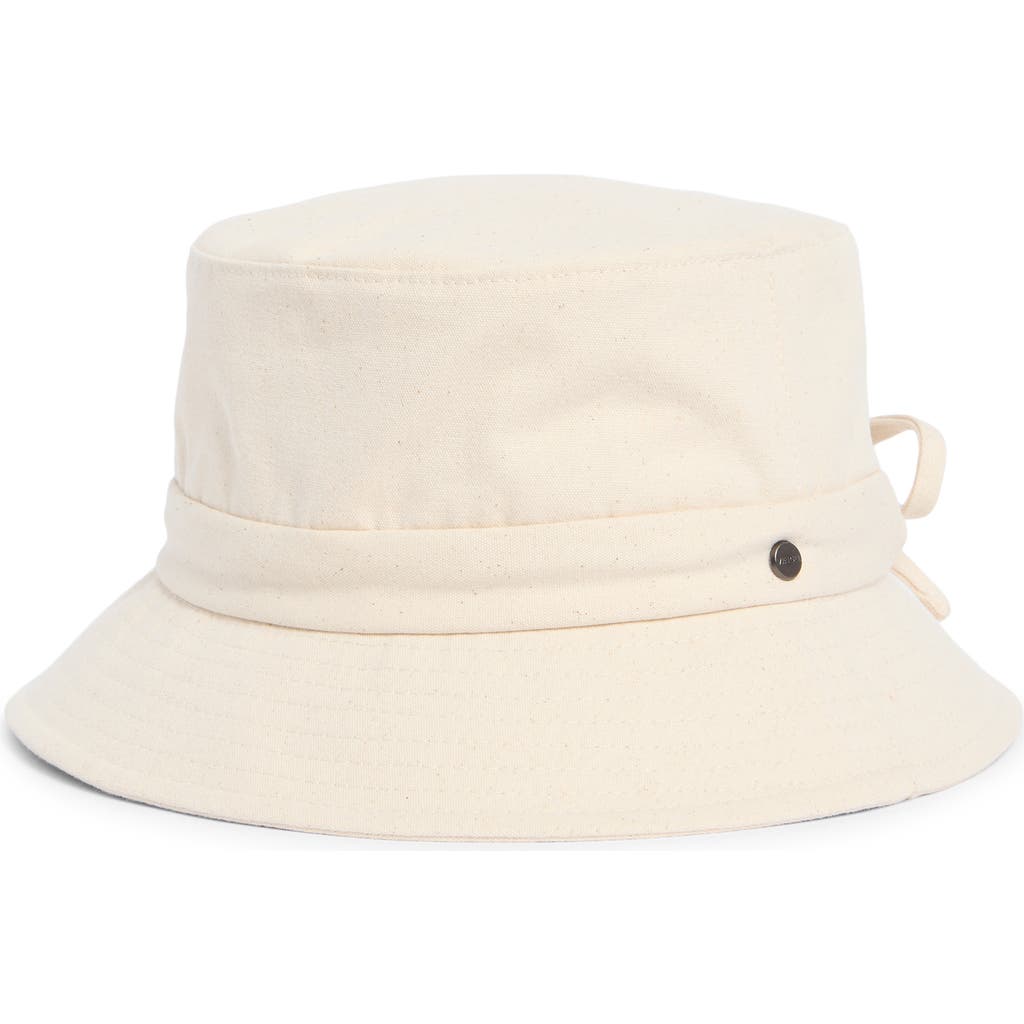 Vince Adjustable Tie Cotton Canvas Bucket Hat in Off White at Nordstrom, Size Small/medium