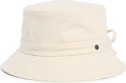 Vince Adjustable Tie Cotton Canvas Bucket Hat