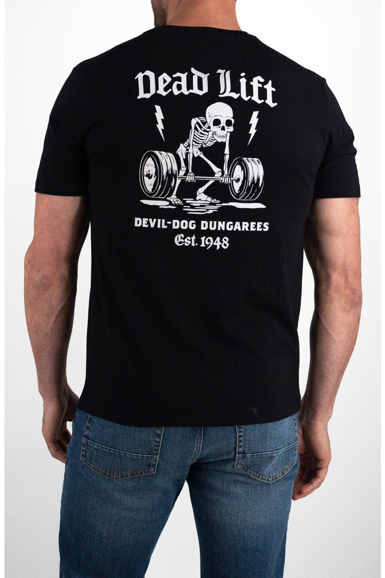Cotton Blend Graphic T-Shirt, Alternate, color, BLACK