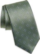 David Donahue Neat Silk Tie