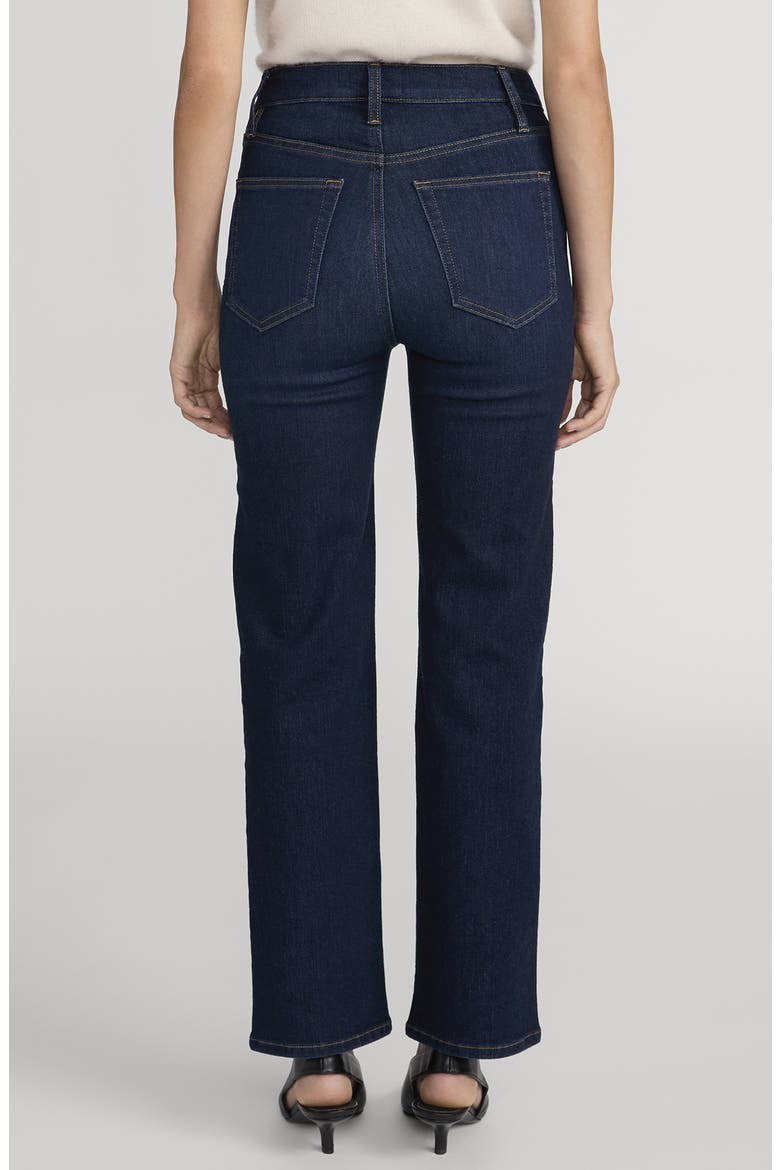 Pixie Le Sleek Straight High Waist Ankle Straight Leg Jeans, Alternate, color, FAIRWAY