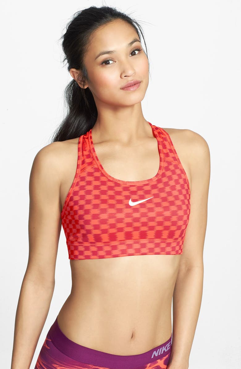 Nike 'Pro Core' Dri-FIT Ikat Racerback Bra, Main, color,
