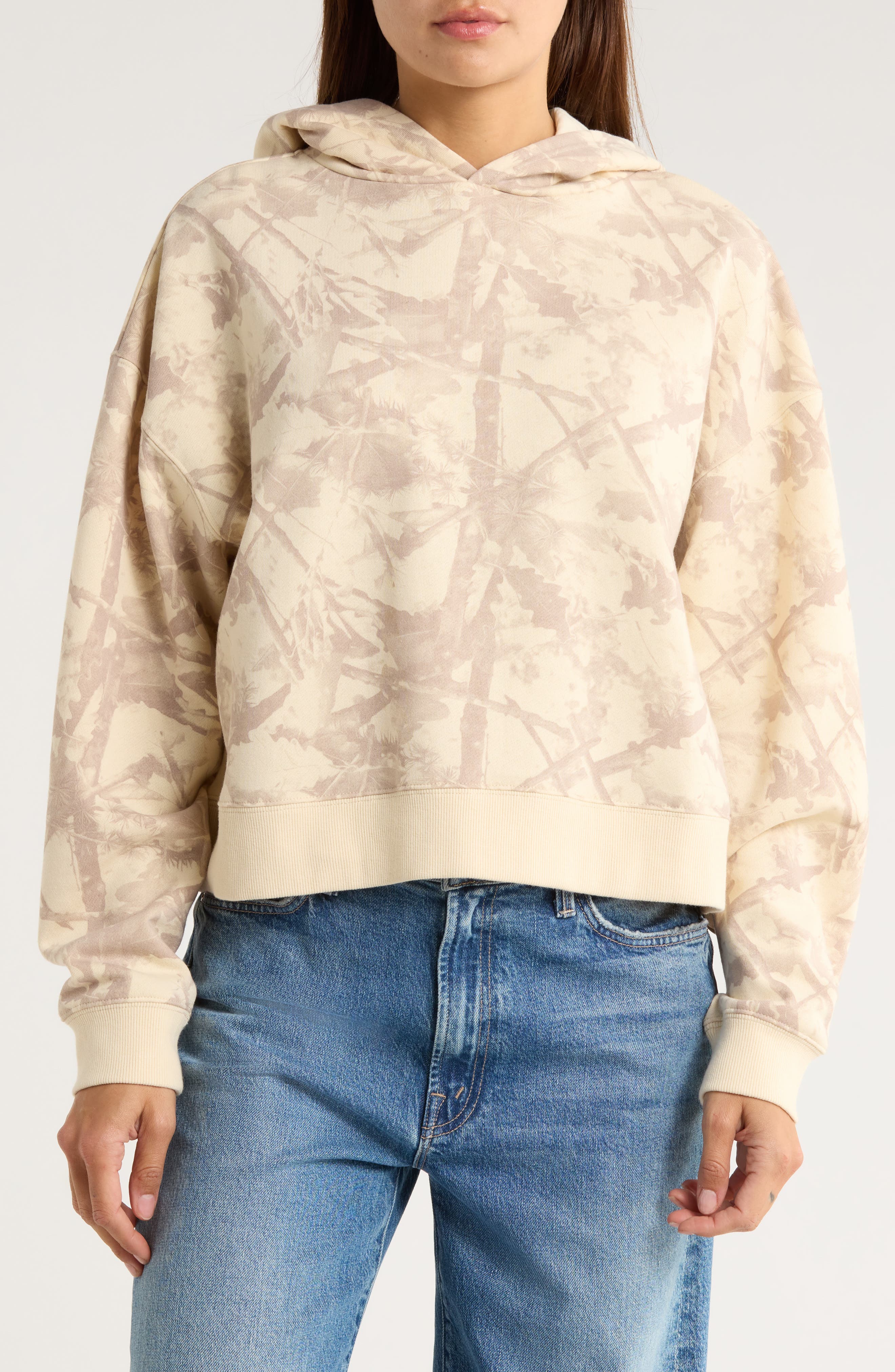 Hi Res '92 Camo Print Cropped Hoodie