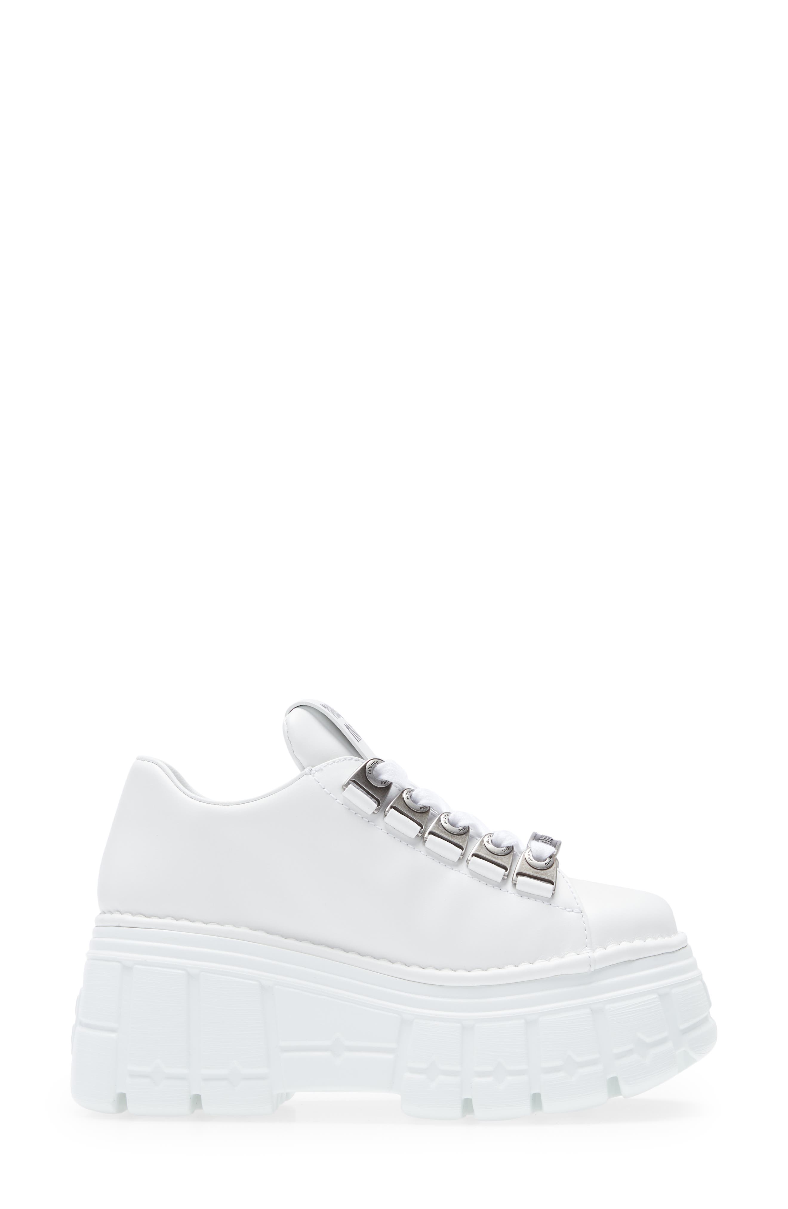 Miu Miu Platform Sneaker, Alternate, color, 