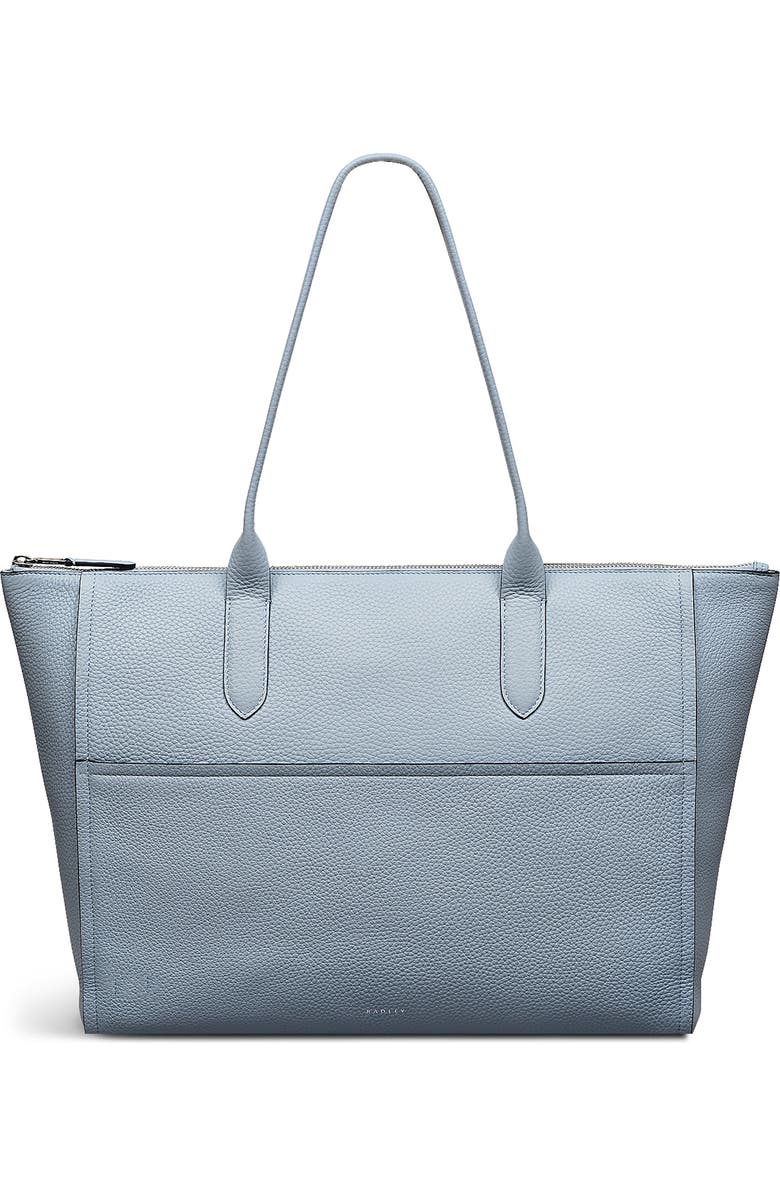 Radley Oak Street Medium Ziptop Tote Bag, Main, color, Smoke Blue