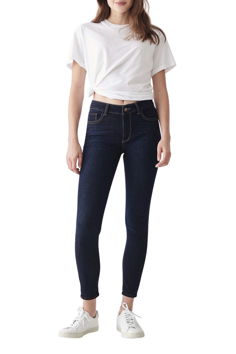 Florence Ankle Mid Rise Jeans, Alternate, color, MESQUITE