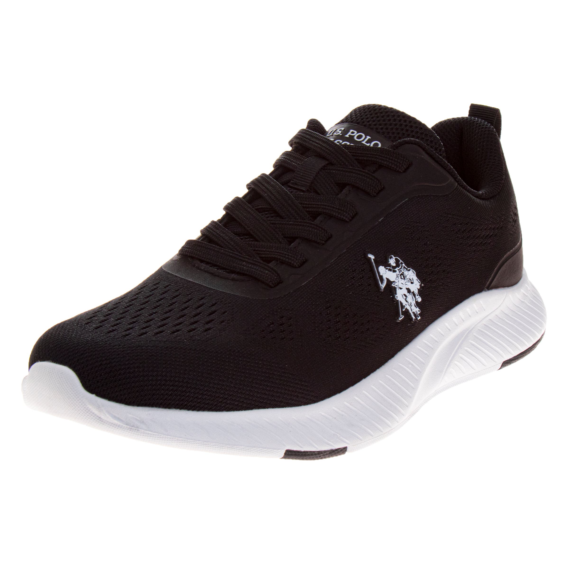 U.S. POLO ASSN US Polo Assn Sneaker Mens Adults, Main, color, Black White