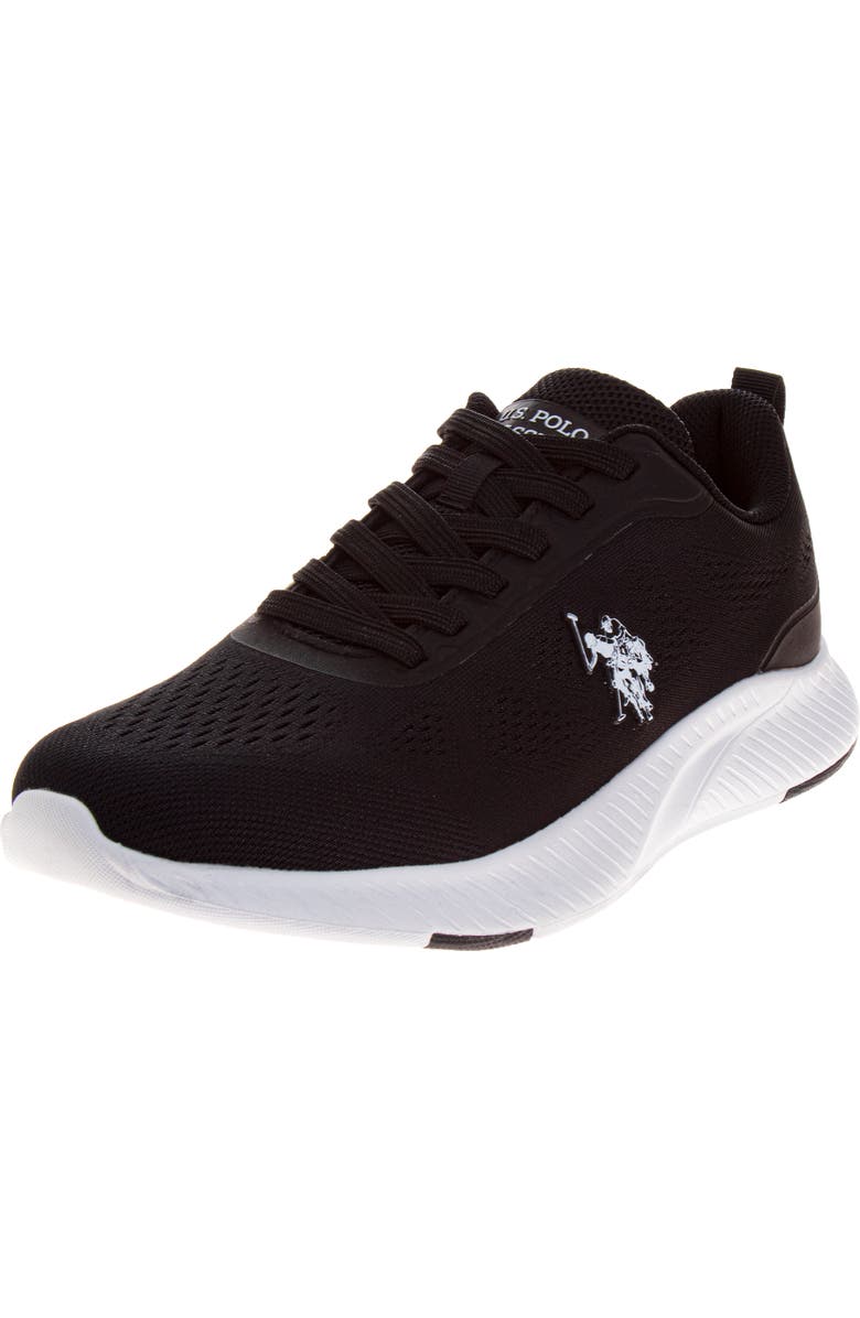 U.S. POLO ASSN US Polo Assn Sneaker Mens Adults, Main, color, Black White