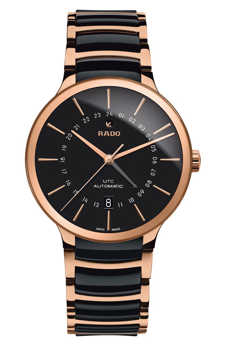 RADO Centrix Automatic Ceramic Bracelet Watch, 40mm, Main, color,