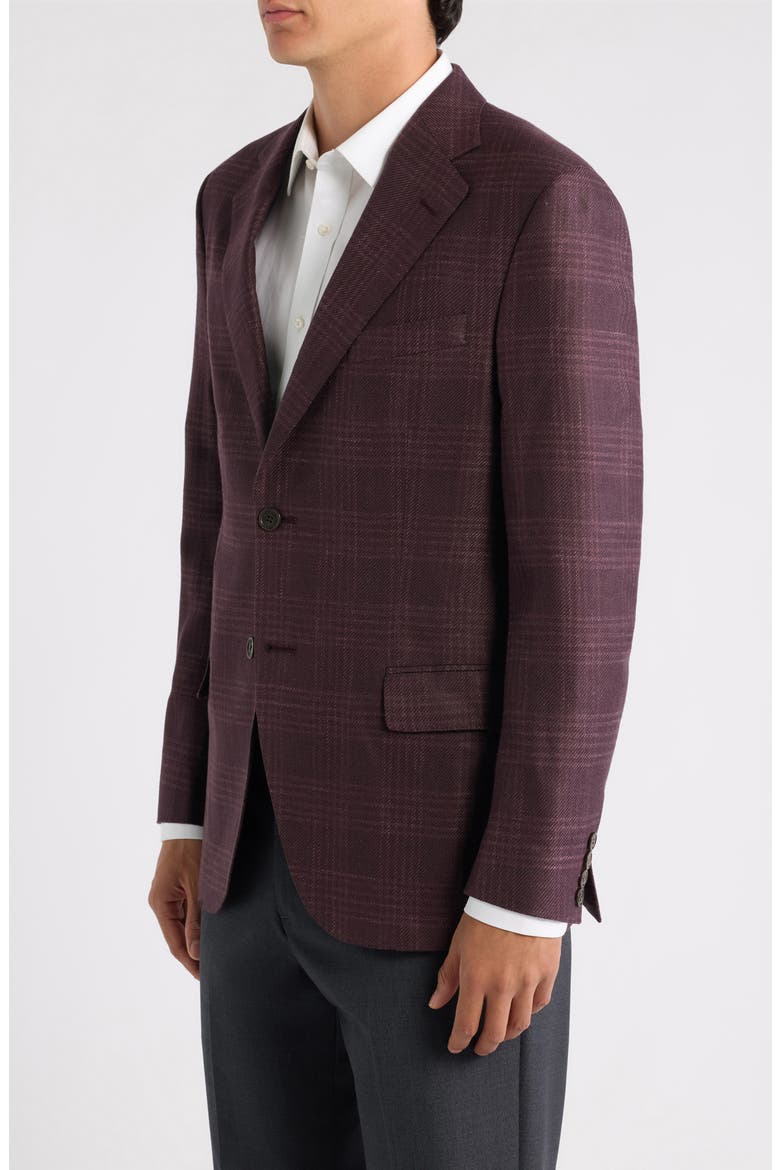Highland Soft Sport Coat, Alternate, color, DARK RED