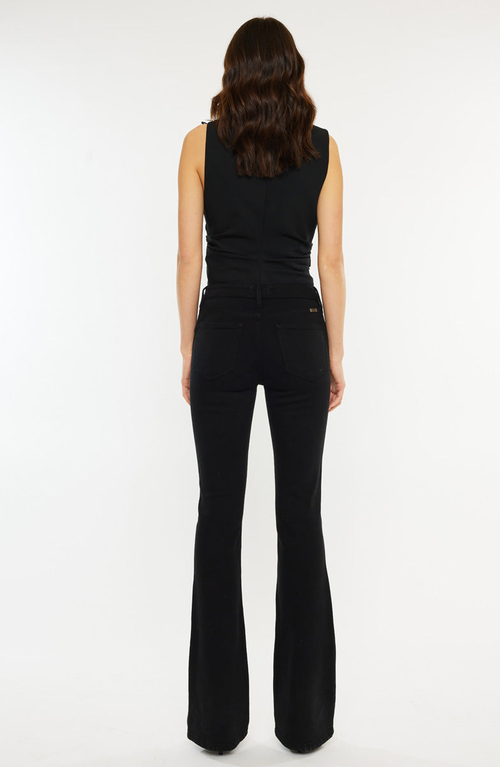 Kancan Paulina High Rise Bootcut Jeans In Black