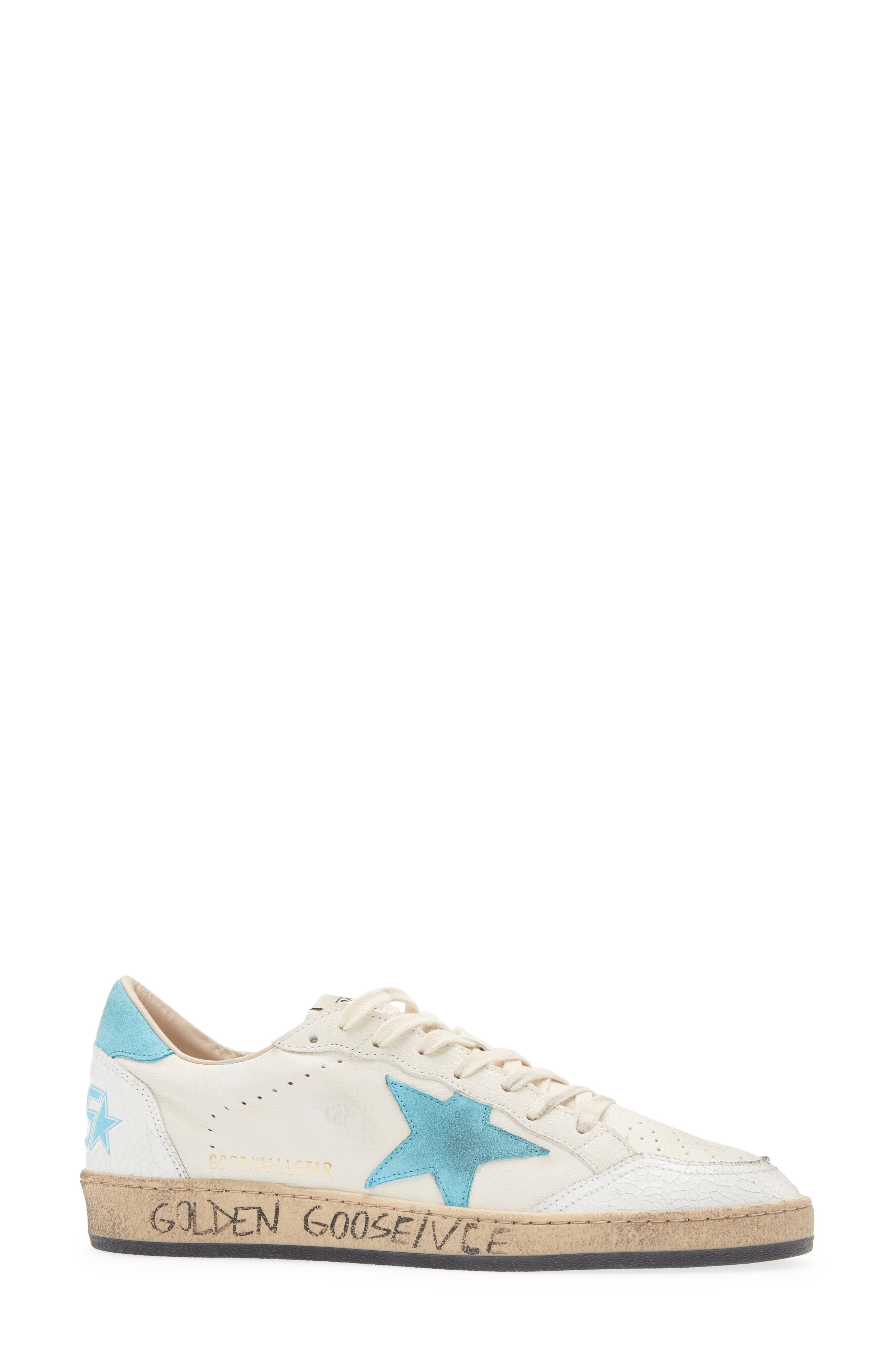 Golden Goose Ball Star Leather Low Top Sneaker, Alternate, color, 