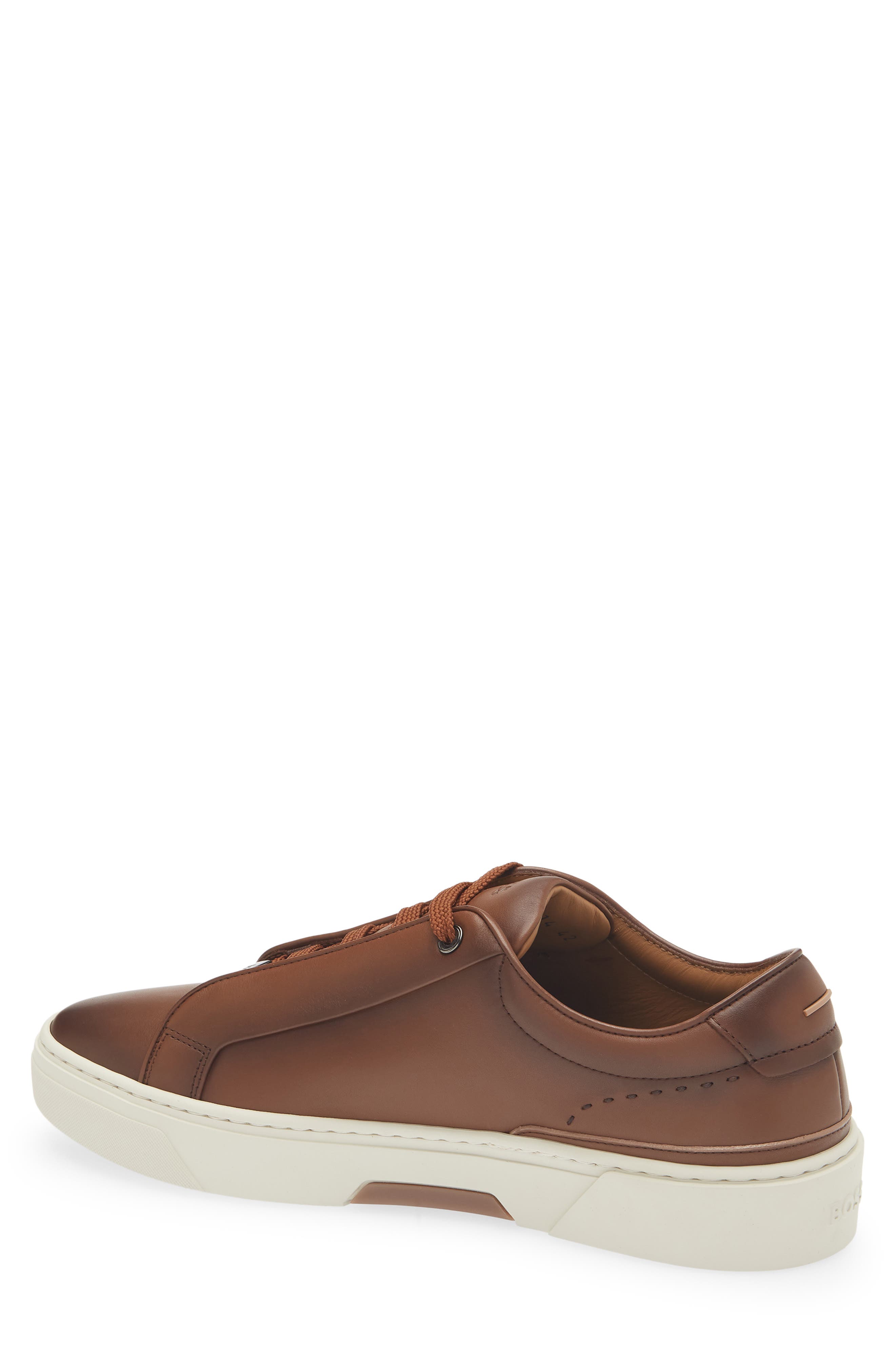BOSS Gary Low Top Sneaker, Alternate, color, Medium Brown