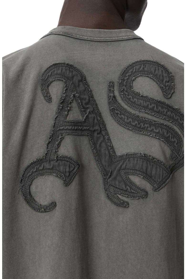 Insignia Logo Appliqué Organic Cotton T-Shirt, Alternate, color, WASHED BLACK