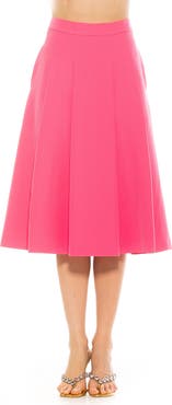 Alexia Admor Illia Pleated Midi Skirt