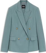 BOSS Jaleto Double Breasted Wool Blazer