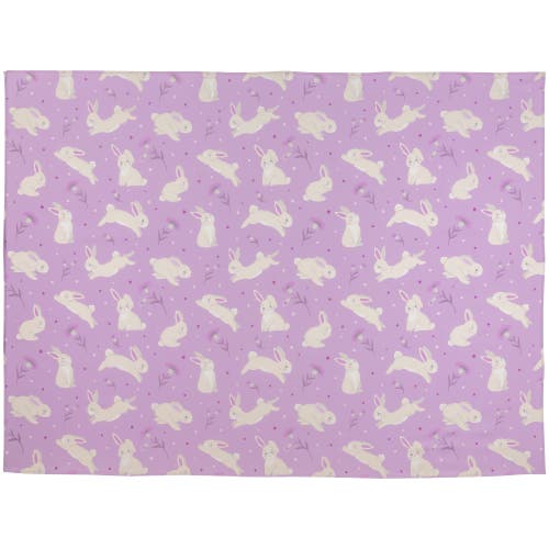 Northlight 70" Purple Easter Bunny Rectangular Tablecloth In Purple