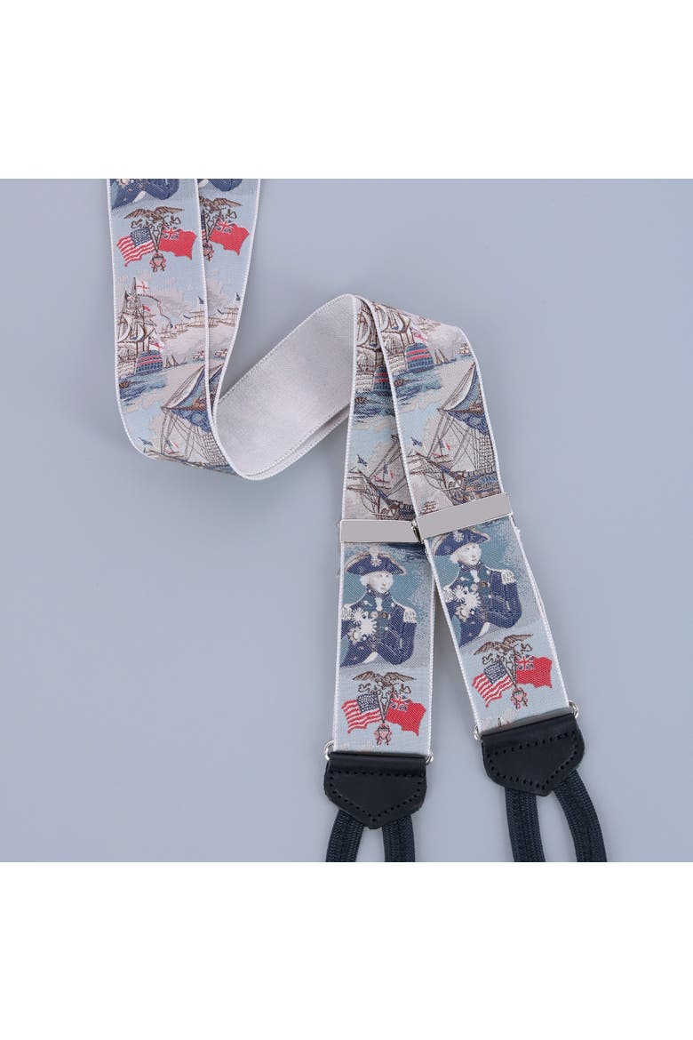 Limited Edition The Commander Woven Silk Formal End Suspenders, Alternate, color, Multiple Colors
