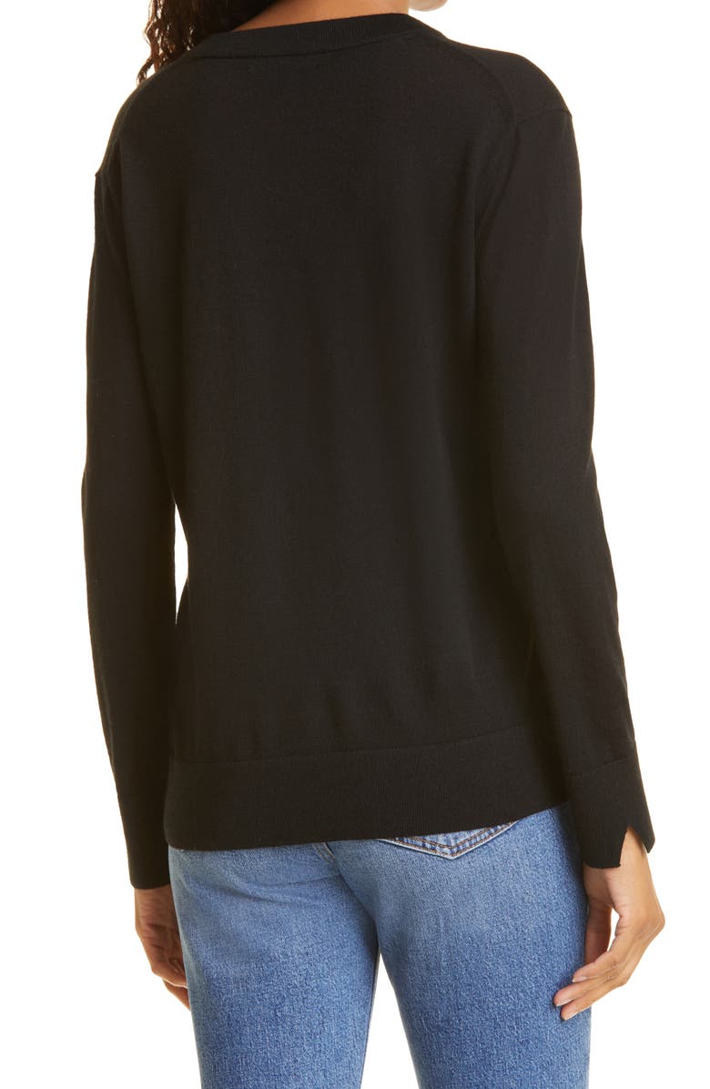 Club Monaco Essential Crewneck Wool Sweater, Alternate, color, 