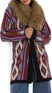 Wrangler Faux Fur Collar Cardigan