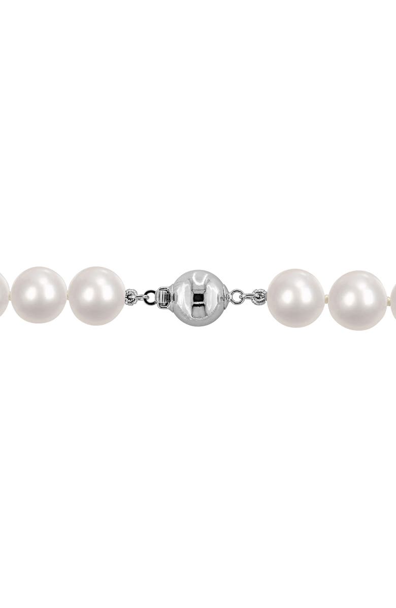 DELMAR 9-10mm Cultured Freshwater Pearl Bracelet, Alternate, color, White/ Metallic Silver