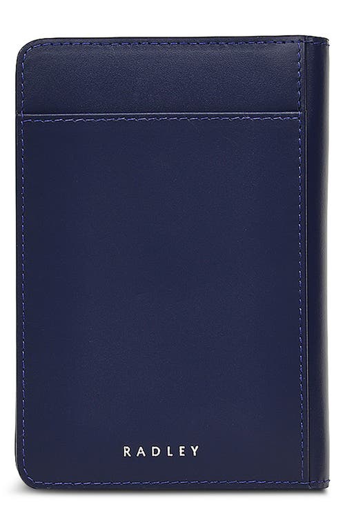 Radley Heritage Dog Outline Passport Cover In Blue