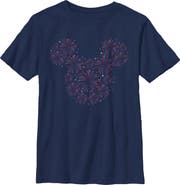 Mickey & Friends Boy's Mickey & Friends Fireworks Logo  Graphic T-Shirt