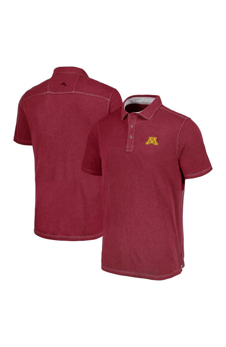 Tommy Bahama Men's Tommy Bahama Maroon Minnesota Golden Gophers Paradiso Cove Polo, Main, color, 
