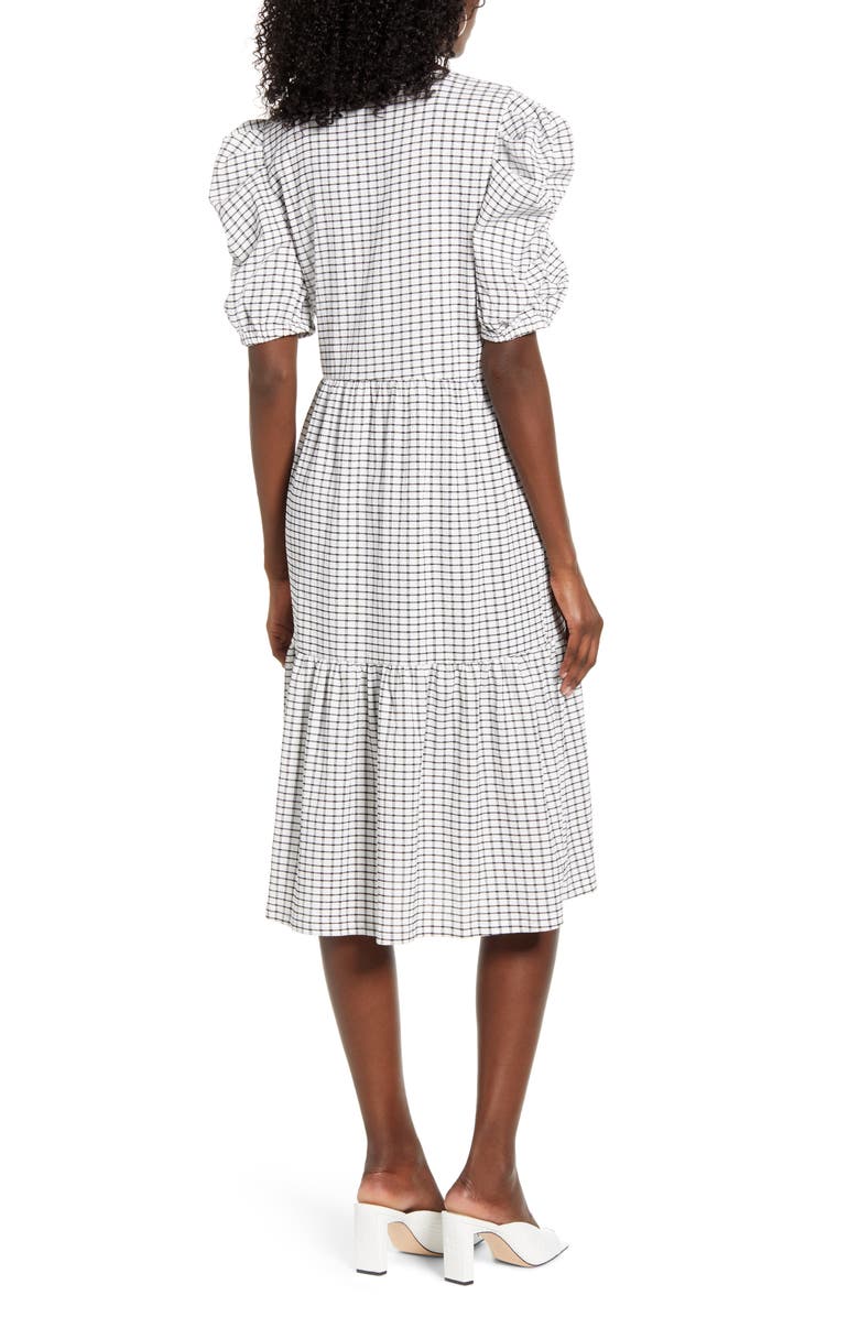 VERO MODA Puff Shoulder Midi Dress, Alternate, color,