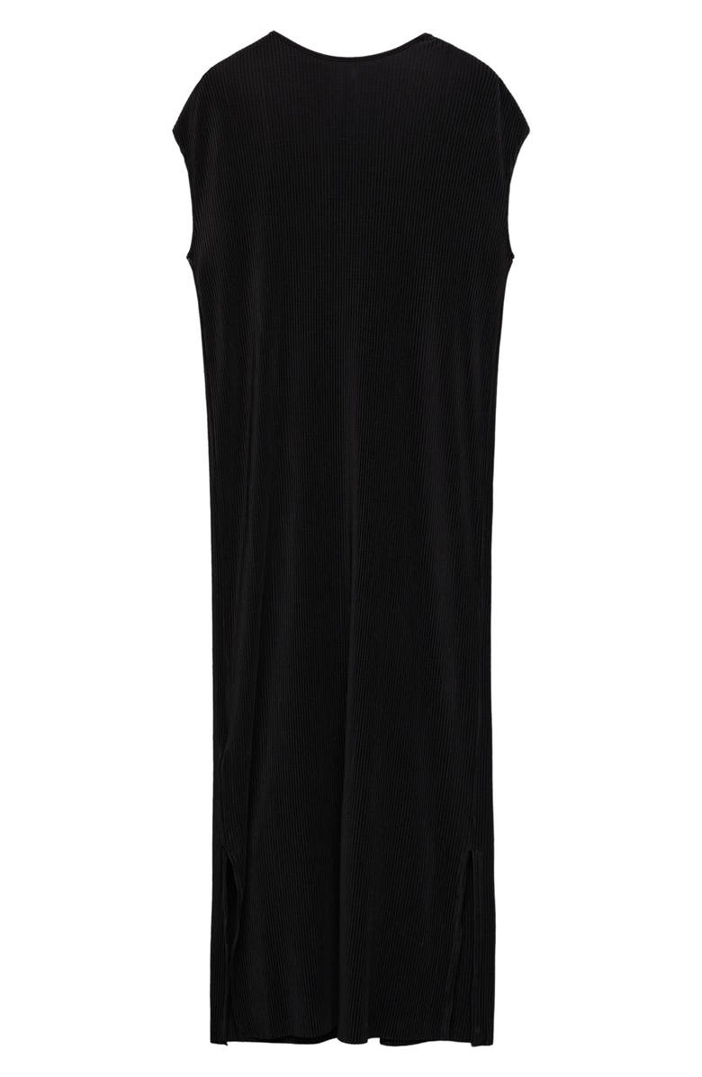 MANGO Pleated Sleeveless Midi Dress, Alternate, color,