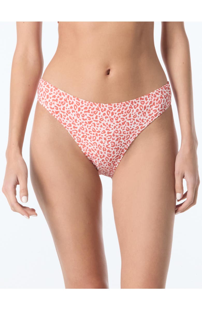 Vince Camuto Small Animal High Cut Bikini Bottom, Main, color, Cinnabar