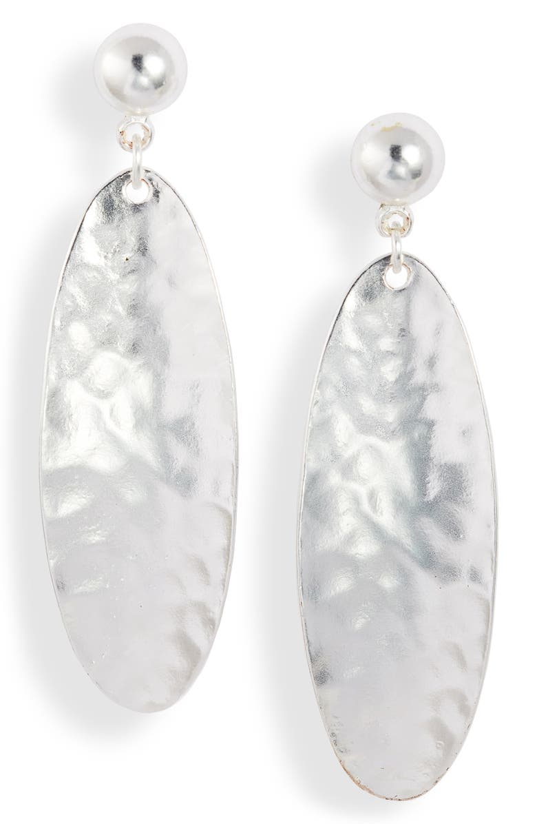 Karine Sultan Elongated Disc Drop Earrings, Main, color,