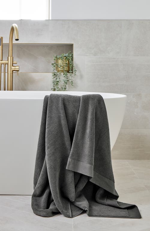 Shop Christy Luxe Heavyweight 100% Turkish Cotton Bath Sheets In Soot