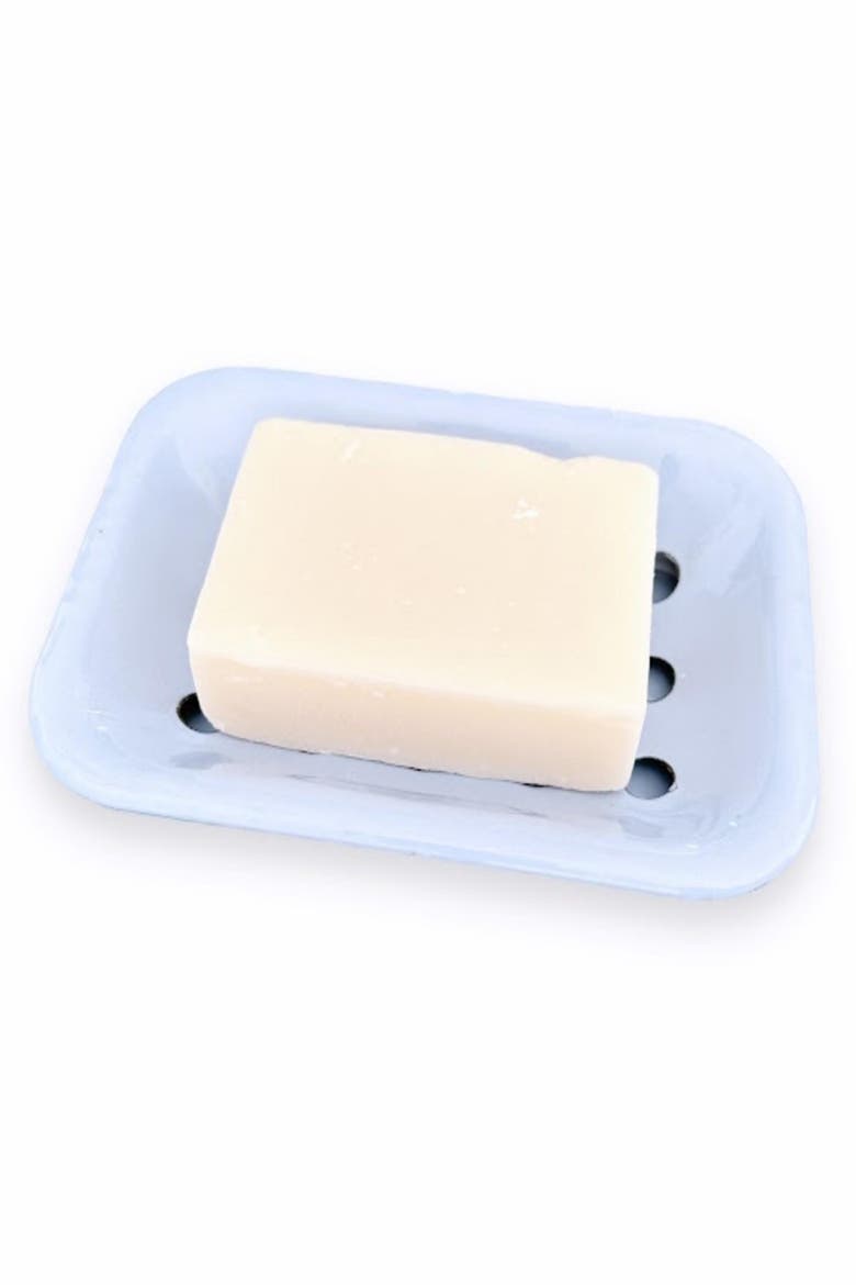 Enamel Soap Dish, Alternate, color, Hydrangea