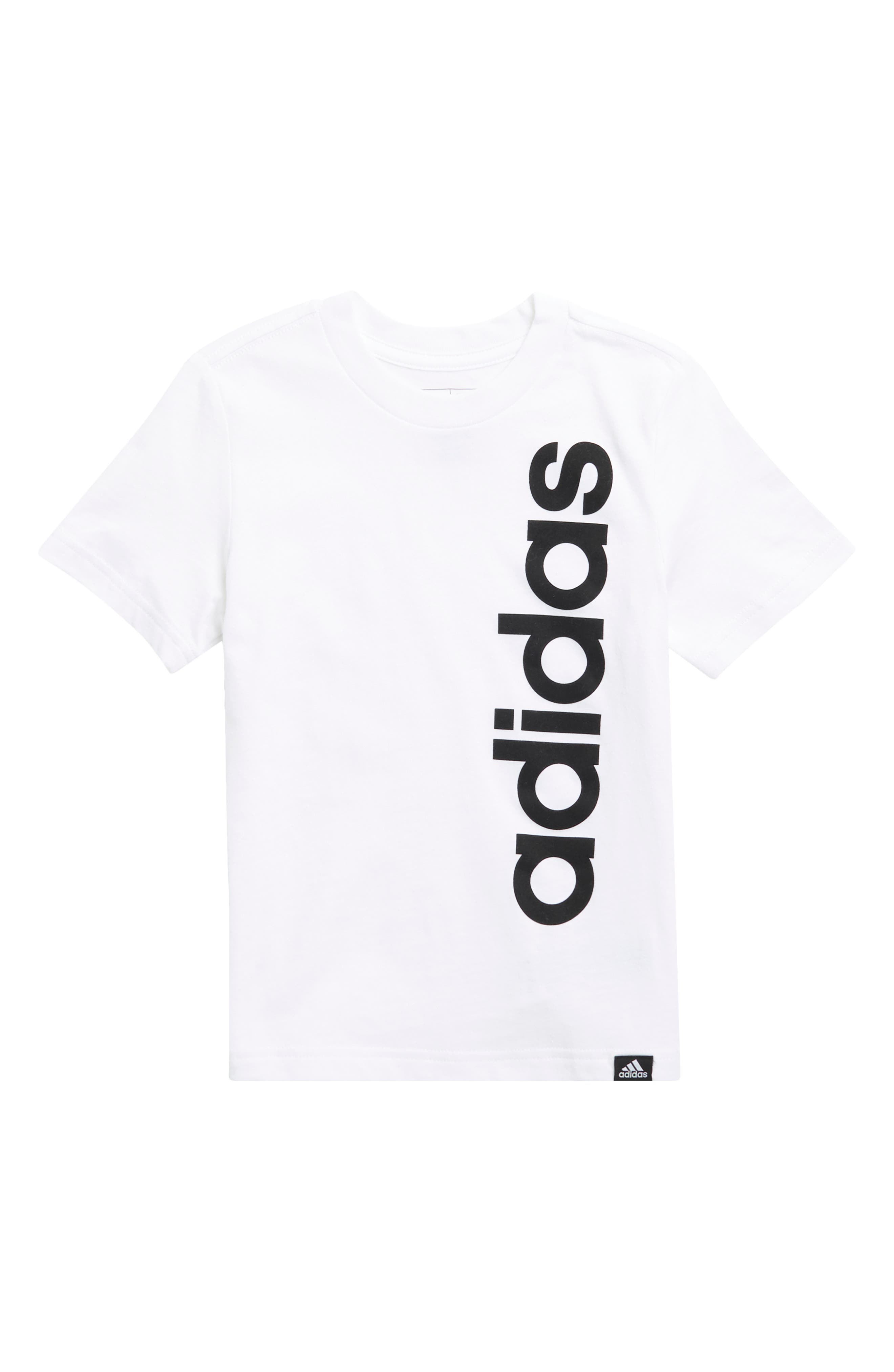 adidas Kids' Linear Logo Cotton Graphic T-Shirt