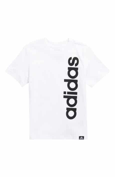 adidas Kids' Linear Logo Cotton Graphic T-Shirt