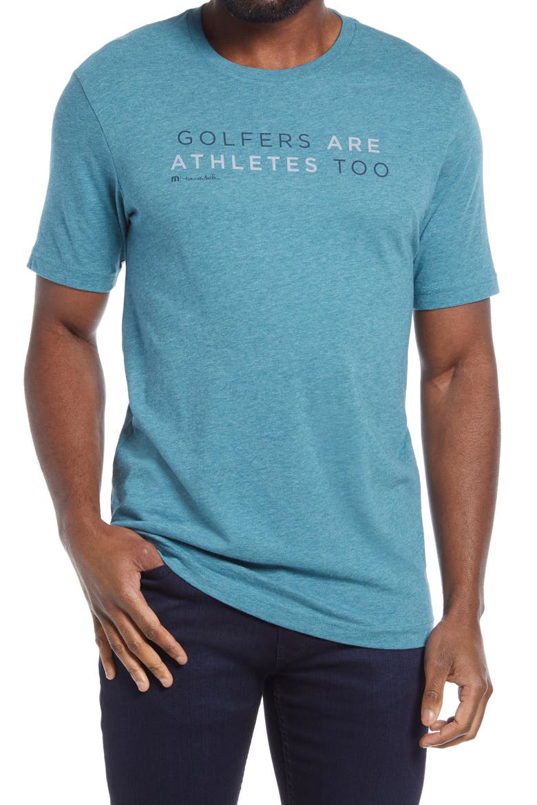 Travis Mathew Ted Graphic T-Shirt, Main, color, HEATHER BRITTANY BLUE