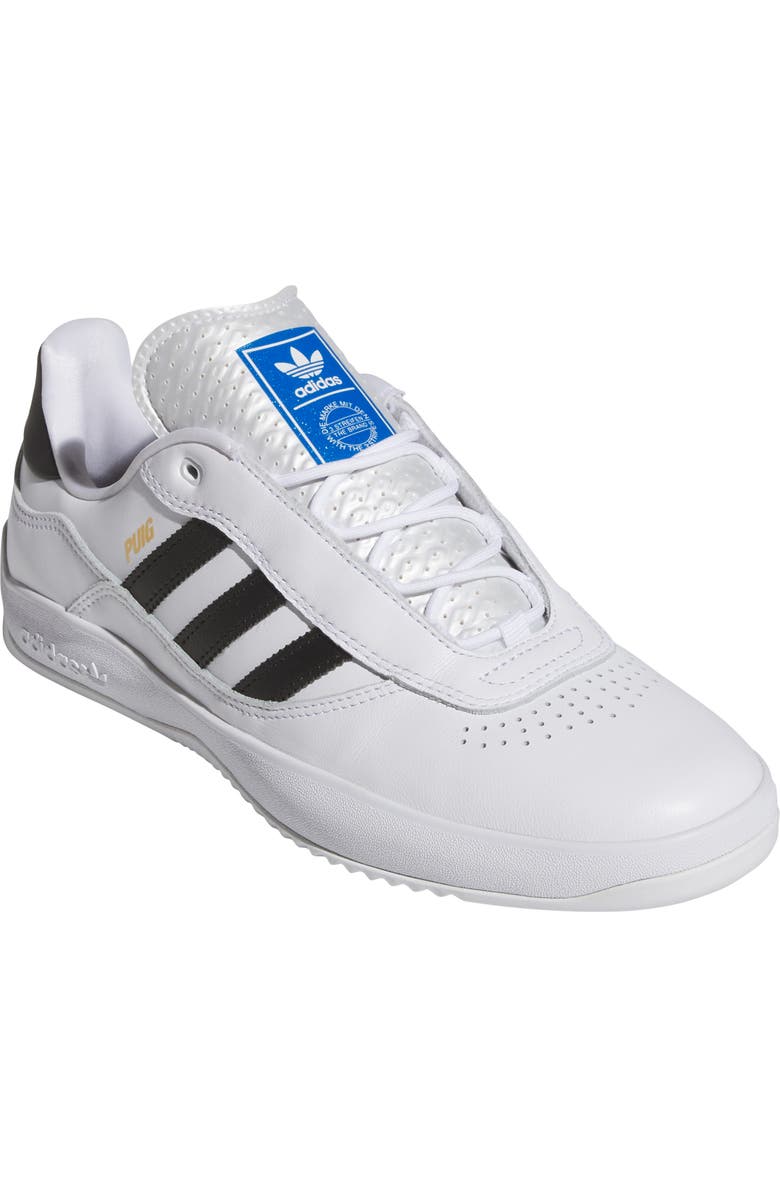 adidas Puig Samba Skateboard Sneaker, Main, color, White/Black/Blue/Gum