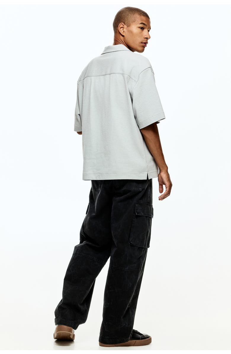 H&M Loose Fit Shirt, Alternate, color, Light Gray