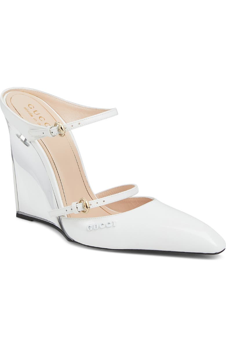 Gucci Christy Pointed Toe Wedge Mule, Main, color,