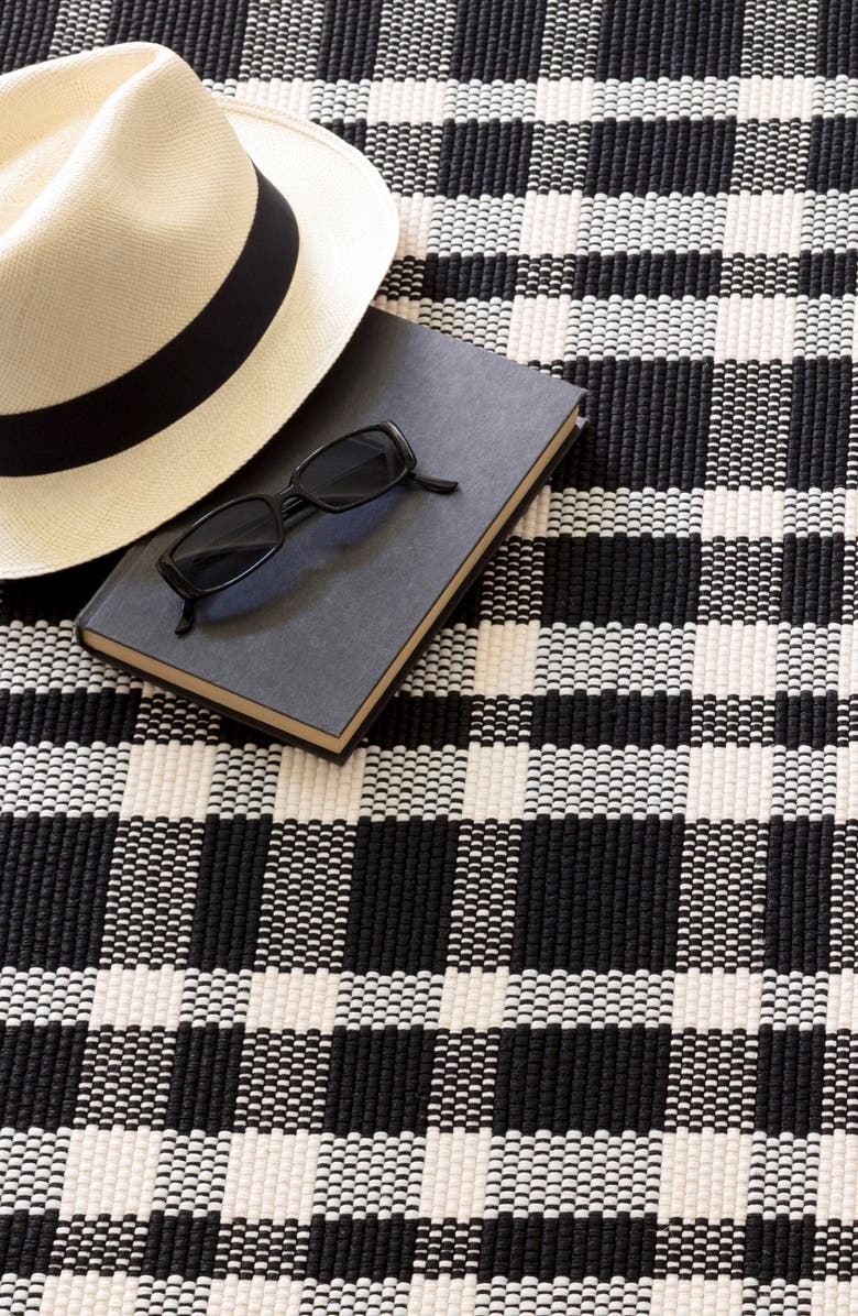 Dash & Albert Tattersall Indoor/Outdoor Rug, Alternate, color,