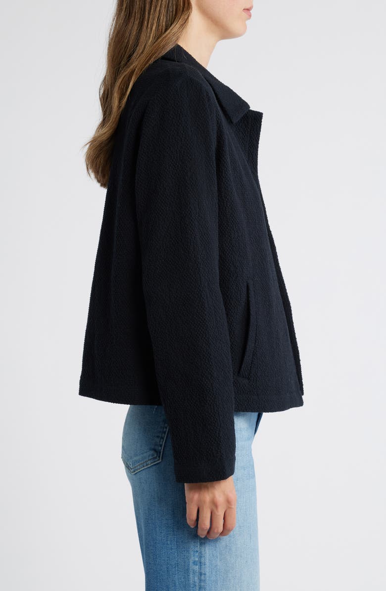 Eileen Fisher Classic Notch Collar Stretch Organic Cotton Jacket, Alternate, color, 