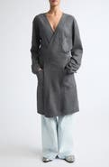 Maison Margiela Virgin Wool Wrap Cardigan
