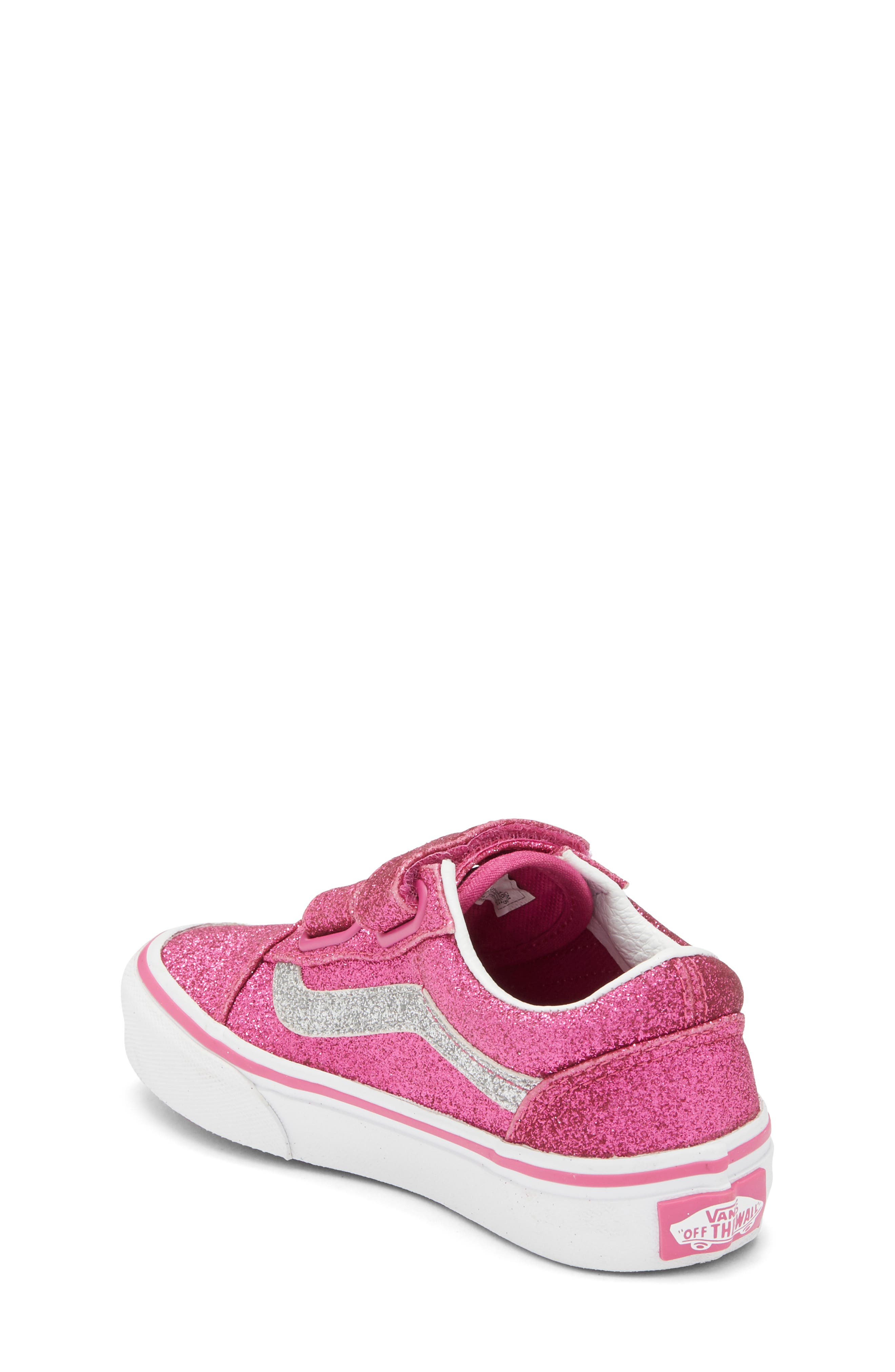 Vans Kids' Old Skool V Sneaker, Alternate, color, Raspberry Rose