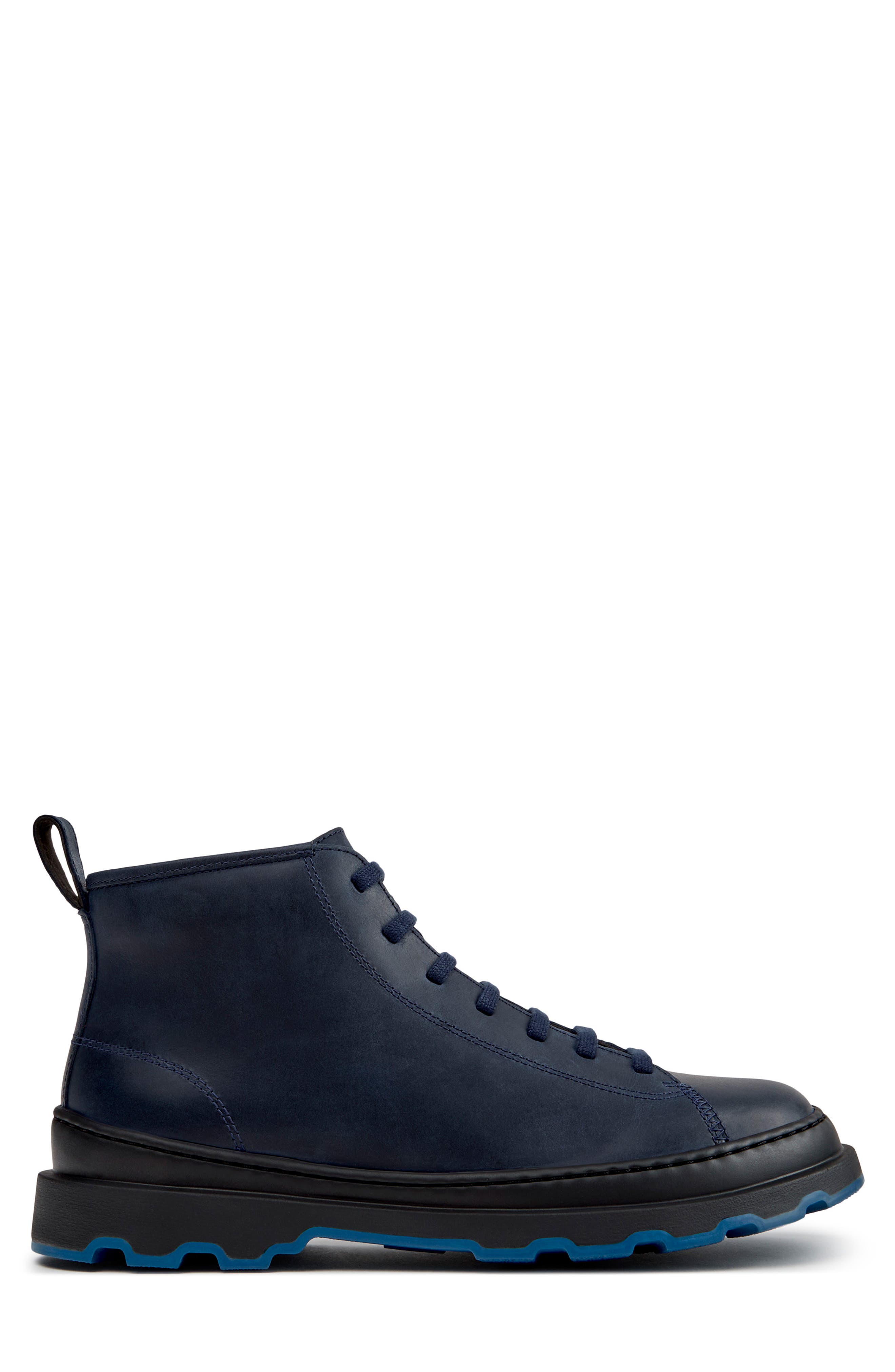 Brutus Leather Ankle Boot, Alternate, color, DARK BLUE