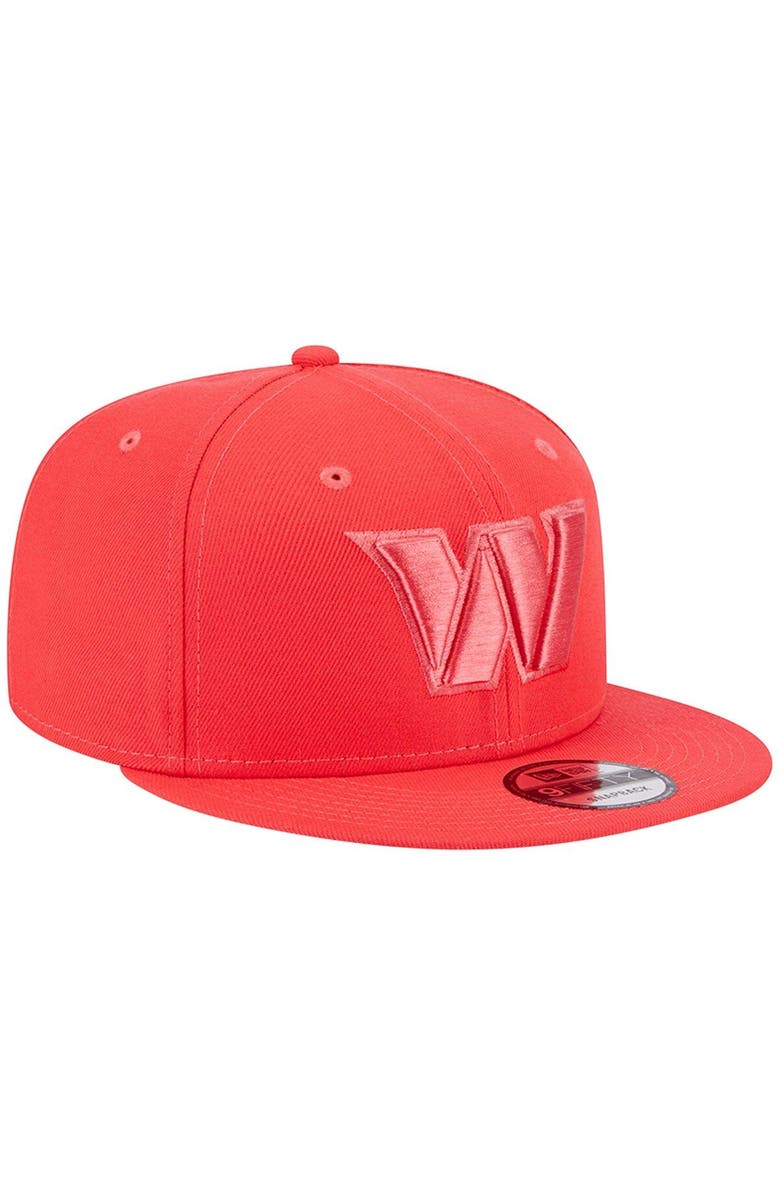 New Era Men's New Era Red Washington Commanders Color Pack Brights 9FIFTY Snapback Hat, Alternate, color, Red